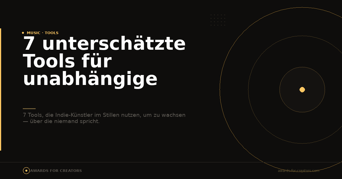 7 unterschätzte Tools für unabhängige Musiker