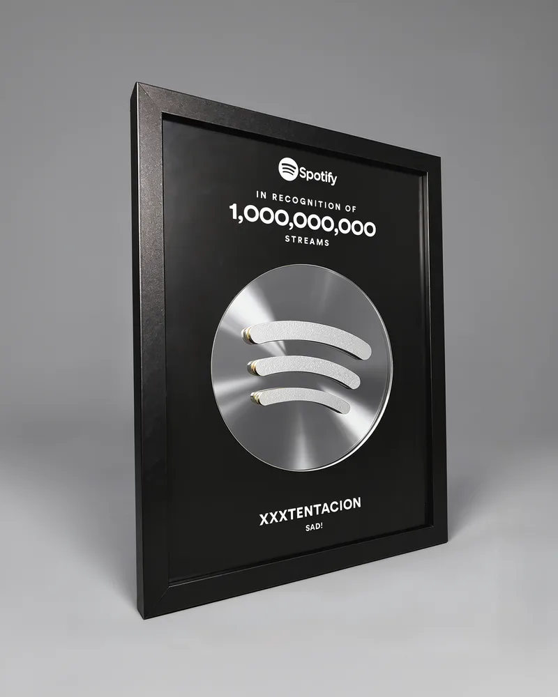 Spotify Original Award three-quarter view — Awards For Creators